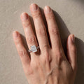 Classic 3.5 Carat Radiant Cut Stackable Ring Set Holiday Ring Gift For Women