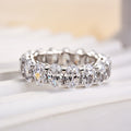 Velirella Eternity Oval Cut Wedding Band For Women In Brass - Velirellajewelry
