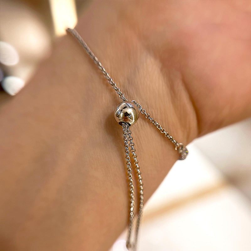 Velirella Stunning Round Cut Tennis Bracelet For Women In Brass - Velirellajewelry