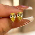 Velirella Brass Classic Pear Cut Earring - Velirellajewelry